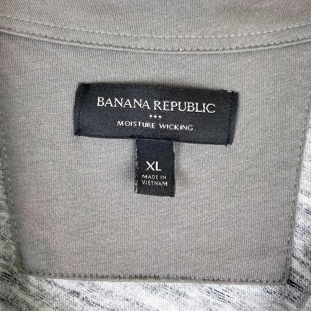 Banana Republic Heather Grey Polo Shirt
